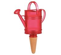 Scheurich Dispensador de Agua Nelly | 1 x Rojo | 110 ml cantidad de llenado | Bola de riego pequeña con pie de Arcilla | dispensador de Agua Plantas y Flores Terracota Tallo