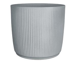 Scheurich Linetto 40 - Macetero Redondo de plástico Reciclado, Color Gris Piedra