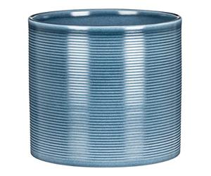 Scheurich Maceta de cerámica, color azul vaquero, 16 cm de diámetro, 15 cm de alto, 2,6 litros de volumen.