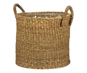 Scheurich Macetero con asas de algas marinas, 24 cm de diámetro, 20 cm de alto, 7,5 l de vol.