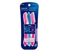 Schick Hydro Silk Touch-Up - Herramienta de depilación exfoliante multiusos de seda, para cejas y afeitadora facial con cubierta de precisión, el embalaje puede variar