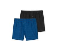 Schiesser 2 Pack Boxershorts Baumwolle Jersey Weich Multipack-Jerseyboxer Ropa Interior, Ordenar 1_180931, S (Pack de 2) Hombres