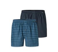 Schiesser 2 Pack Boxershorts Baumwolle Web Multipack-Webboxer Bóxer, Surtido 5_182428, XXL Hombres