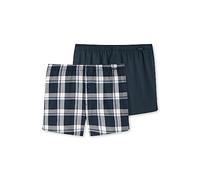 Schiesser 2 Pack Boxershorts Baumwolle Web - Webboxer, Bóxer Hombre, Sortiert 3,