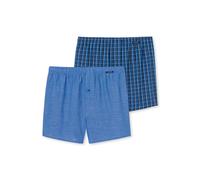 Schiesser 2 Pack Boxershorts Baumwolle Web-Webboxer Ropa Interior, Royal_180500, M (Pack de 2) Hombres