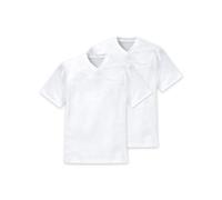 Schiesser 2 Pack V-Ausschnitt-American Shirt Camiseta Interior, Blanco 100, M (Pack de 2) para Hombre