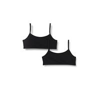 Schiesser 2 Unidades de Ropa Interior para niña con Tirantes Finos, algodón orgánico 95/5, Negro_173525, 14 años