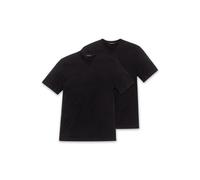 Schiesser 2er Paquete American Camiseta Cuello Redondo O. V-Neck M-XXXL - Negro