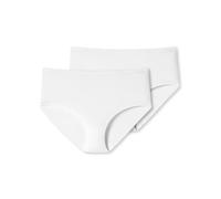 Schiesser 2pack Midi Ropa Interior, Blanco, 46 para Mujer