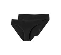 Schiesser 2PACK Tai, Ropa Interior Mujer, Schwarz, 38