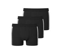 Schiesser 3 Pack Shorts Softbund und Streifen-95/5 Organic Bóxer, Azul Oscuro_173816, L (Pack de 3) para Hombre
