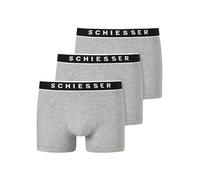 Schiesser 95/5 Organic Cotton 3er Pack Boxershorts Bóxer, Gris, L para Hombre
