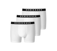 Schiesser 95/5 Organic Cotton 3er Pack Boxershorts Bxer, Blanco, XL para Hombre