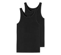 Schiesser 95/5 Organic Cotton Unterhemd schmale Träger Ropa Interior, Negro_176038, L para Hombre