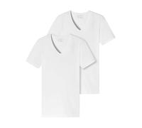 Schiesser 95/5 Organic Cotton Unterhemd V-Neck Ropa Interior, Blanco_173982, S para Hombre
