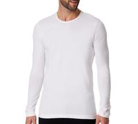 Schiesser 95/5 Orgánico Algodón Manga Larga Camiseta Interior Ropa, Blanco, L para Hombre
