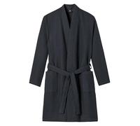Schiesser Albornoz de piqué, Antracita_178401, S para Hombre