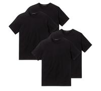 Schiesser American Camiseta, Cuello V, Redondo, Negro, Blanco, S M L XL 2XL 3X