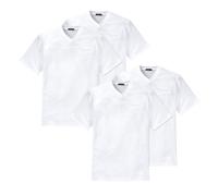 Schiesser American Camiseta, Cuello V, Redondo, Negro, Blanco, S M L XL 2XL 3X