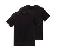 Schiesser American Camiseta, Cuello V, Redondo, Negro, Blanco, S M L XL 2XL 3X