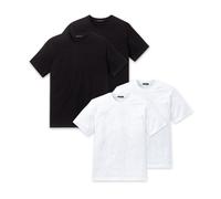 Schiesser American Camiseta, Cuello V, Redondo, Negro, Blanco, S M L XL 2XL 3X