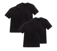 Schiesser American Camiseta, Cuello V, Redondo, Negro, Blanco, S M L XL 2XL 3X