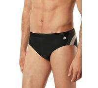 Schiesser Badehose Slip Baador para Hombre, Negro, M