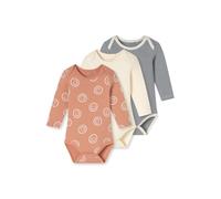 Schiesser Bebé Unisex Pack de 3 Bodies Manga Larga Canalé Fino - Baby Fine Rib