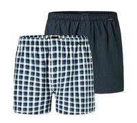SCHIESSER Calzoncillo boxer marino / blanco XL marino / blanco