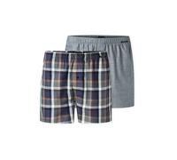 SCHIESSER Boxershorts Paquete de 2 surtido 4 azul | XL