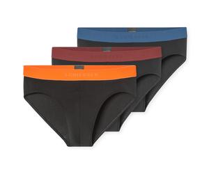 SCHIESSER Braga zafiro / naranja neón / rojo vino / negro XXL zafiro / naranja neón / rojo vino / negro