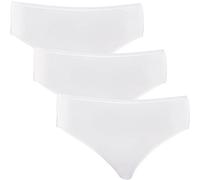 Schiesser 145425, Bragas para Mujer, Blanco (weiss 100), 38, Pack de 3