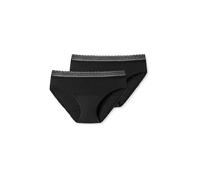 SCHIESSER Bragas menstruales pack de 2 negro negro | 46-48