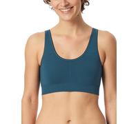 Schiesser Bustier sin Costuras Two Ways-Casual Seamless Sujetador Deportivo, Petrol_181101, XL para Mujer