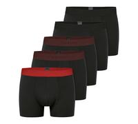 SCHIESSER Calzoncillo boxer '95/5 Organic Cotton' rojo / negro L rojo / negro