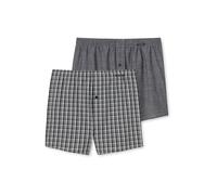 SCHIESSER Calzoncillo boxer antracita / gris moteado / blanco S antracita / gris moteado / blanco
