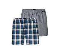 SCHIESSER Calzoncillo boxer azul / negro / blanco L EUR