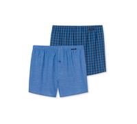 SCHIESSER Calzoncillo boxer azul real / azul claro / negro / blanco M azul real / azul claro / negro / blanco