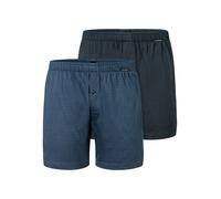 SCHIESSER Calzoncillo boxer 'Basic' azul oscuro / negro S azul oscuro / negro