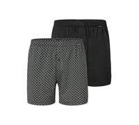 SCHIESSER Calzoncillo boxer ' Basic ' gris / negro XL EUR