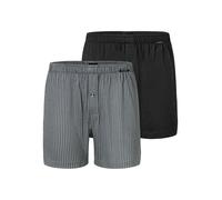 SCHIESSER Calzoncillo boxer 'Basic' gris / negro XL gris / negro