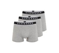 SCHIESSER Calzoncillo boxer gris moteado / negro / blanco M-L gris moteado / negro / blanco