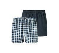 SCHIESSER Calzoncillo boxer marino / blanco XL EUR