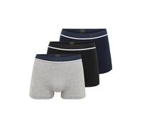 SCHIESSER Calzoncillo boxer navy / gris moteado / negro / blanco M navy / gris moteado / negro / blanco