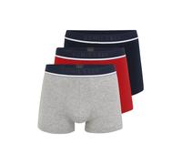 SCHIESSER Calzoncillo boxer navy / gris / rojo / blanco S navy / gris / rojo / blanco