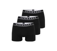 SCHIESSER Calzoncillo boxer negro / blanco M-L EUR