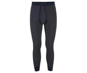 SCHIESSER Calzoncillo largo 'Feinripp Melange' azul oscuro / gris L-XL EUR