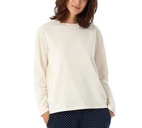 Schiesser Camisa de Dormir de Manga Larga Mix + Relax Camiseta de Pijama, Crema, 36 para Mujer