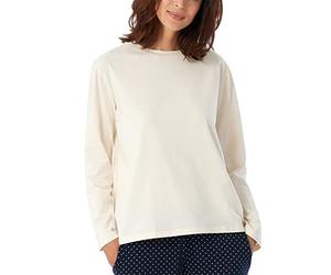 Schiesser Camisa de Dormir de Manga Larga Mix + Relax Camiseta de Pijama, Crema, 36 para Mujer