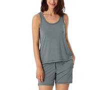 Schiesser Camiseta con Tirantes Parte Superior de Pijama, Verde Jade, 42 para Mujer